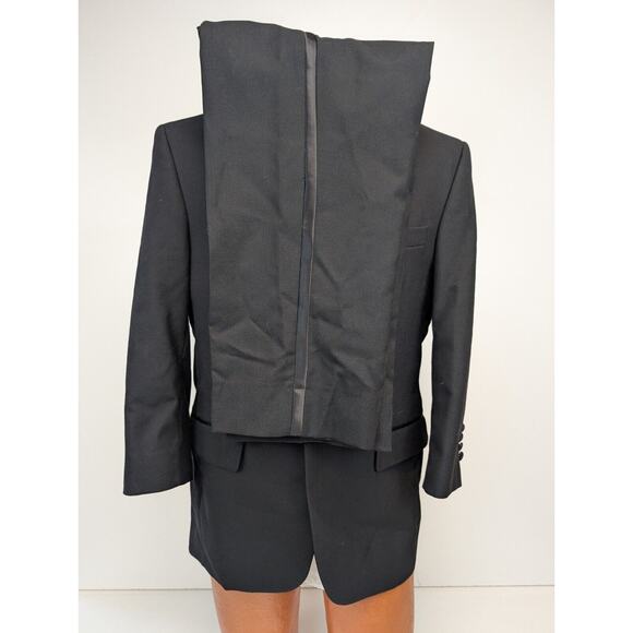 Jos A Bank Tuxedo Suit Men 36R Wedding Prom Mason Formal Pants 30x26 Wool 1 Btn - Picture 4 of 12